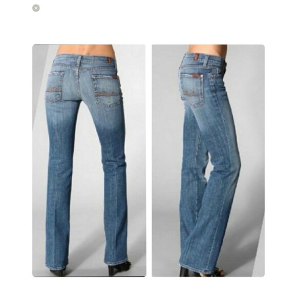 7 For All Mankind Boy Cut Denim Jeans 28 - Picture 1 of 13